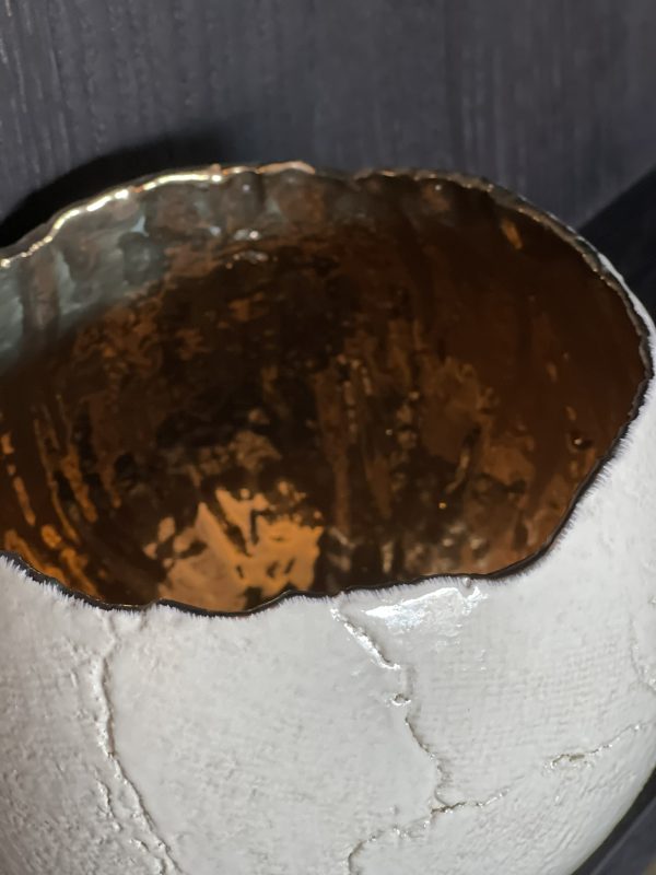 Bolivia Egg Ivoor/Goud Small - Afbeelding 2