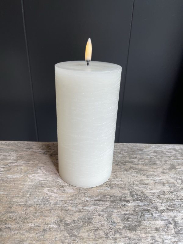 Rustieke led kaars medium vanilla