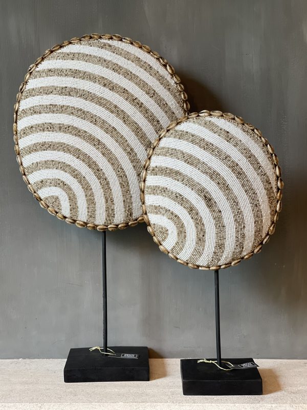 Ornament Stripe white/beige beads - Afbeelding 2