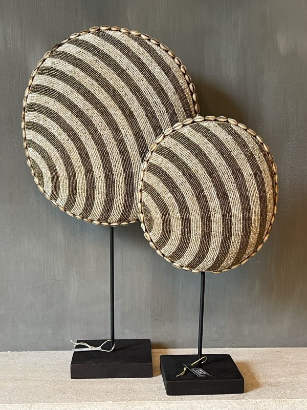 Ornament stripe gold/beige beads - Afbeelding 2