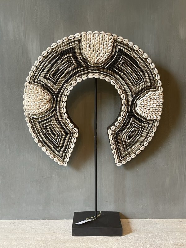 Ornament Necklace black/gold/sand