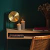 Rustiek led kaars medium brown - Afbeelding 2
