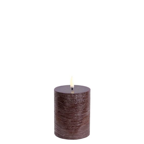 Rustiek LED kaars small Brown