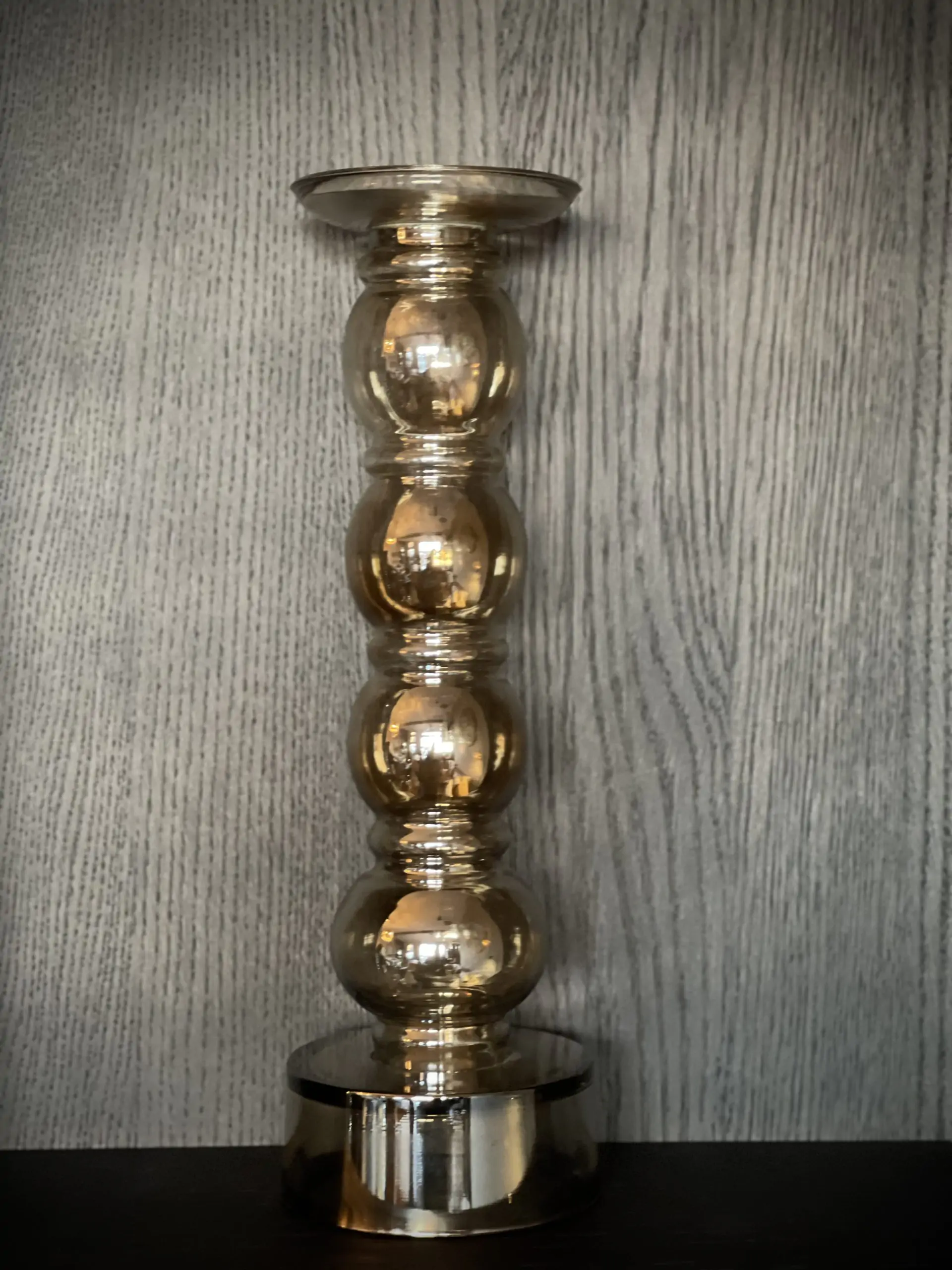 Glazen kandelaar Oyster  4 bollen