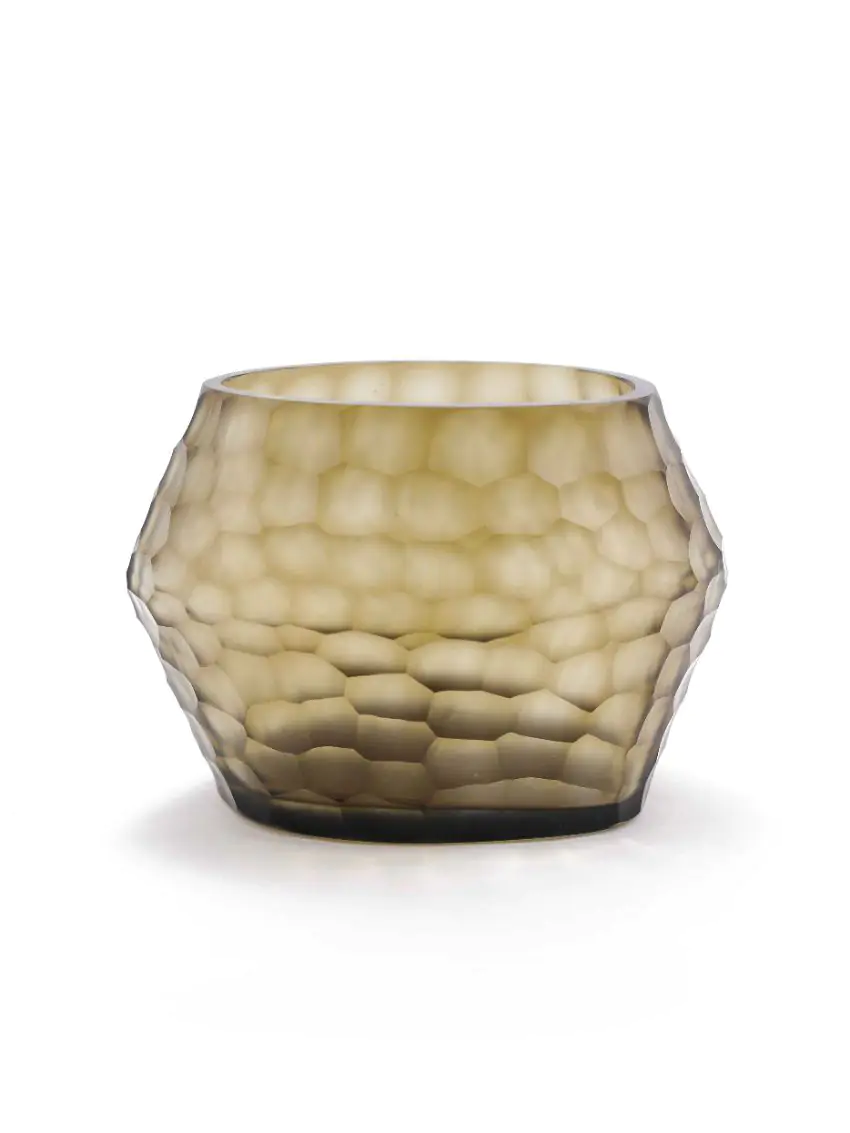 Vaas/Windlicht Amazez Clear Light Brown Extra Large