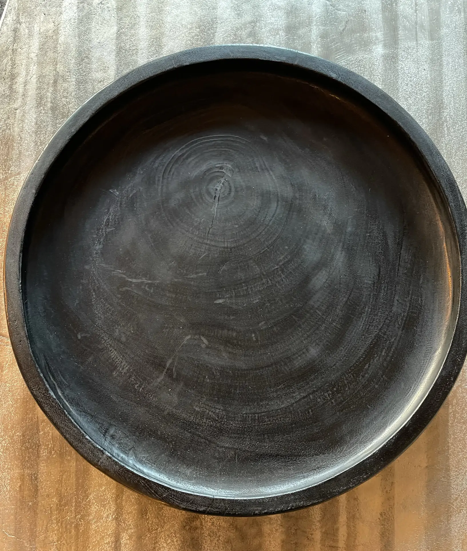 Suar houten Schaal Zwart