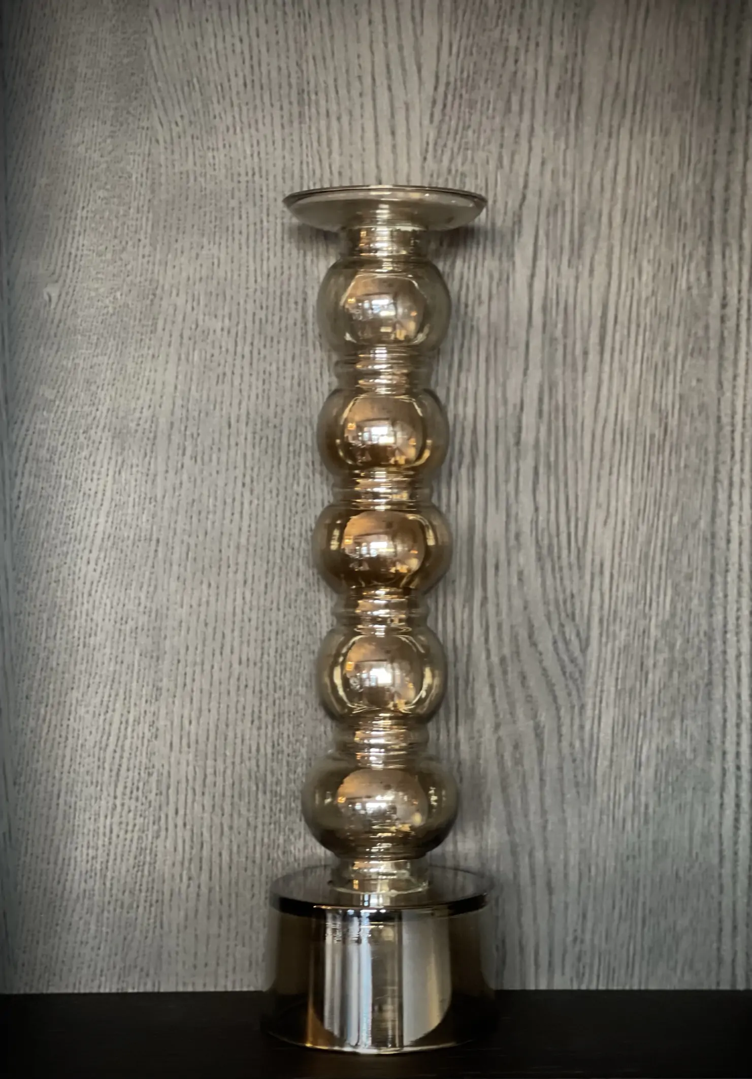 Glazen kandelaar Oyster  5 bollen