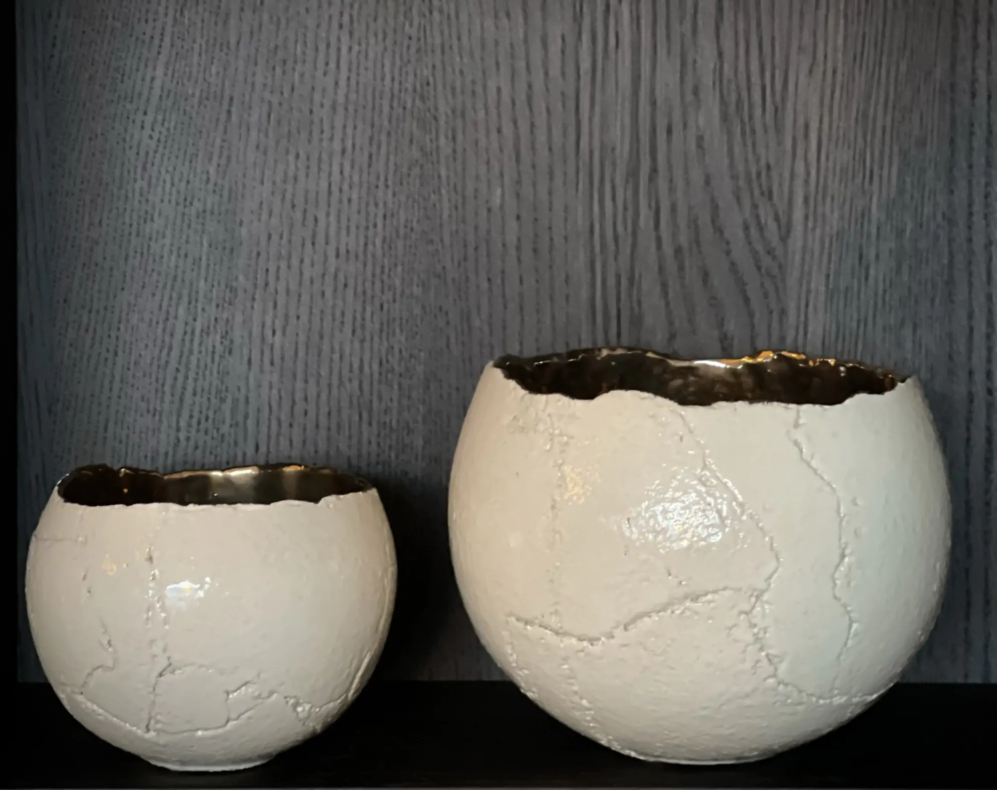 Bolivia Egg Ivoor/Goud Medium - Afbeelding 2