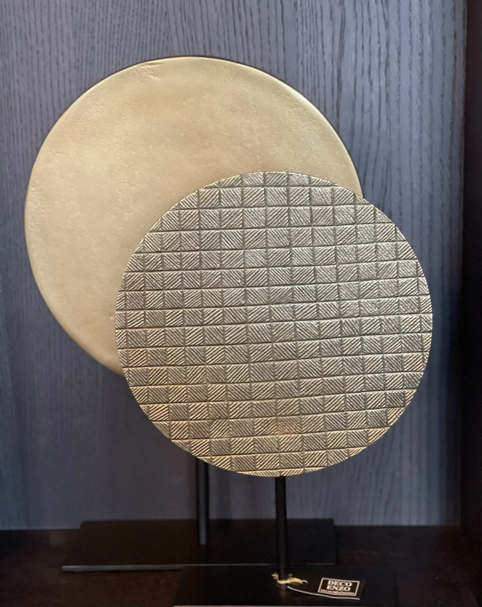 Ornament op voet Gasim ruw antiek brons - Afbeelding 2