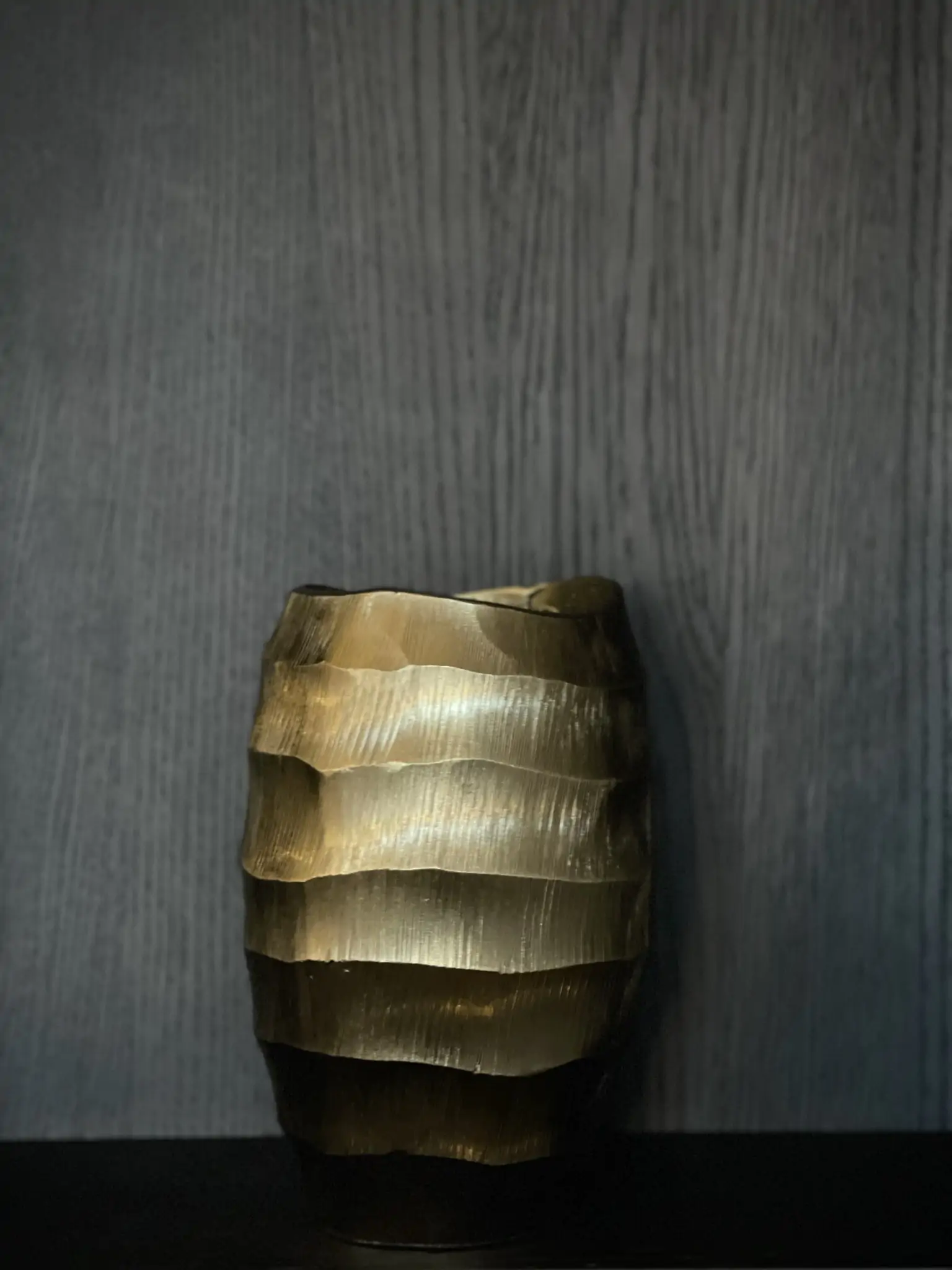 Vaas bamboe Goud Small