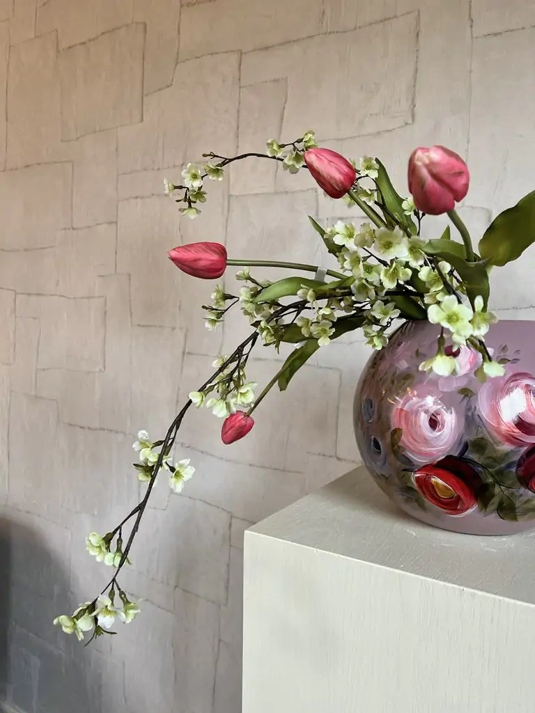 Bolvase Fridio Roses 25 - Afbeelding 3