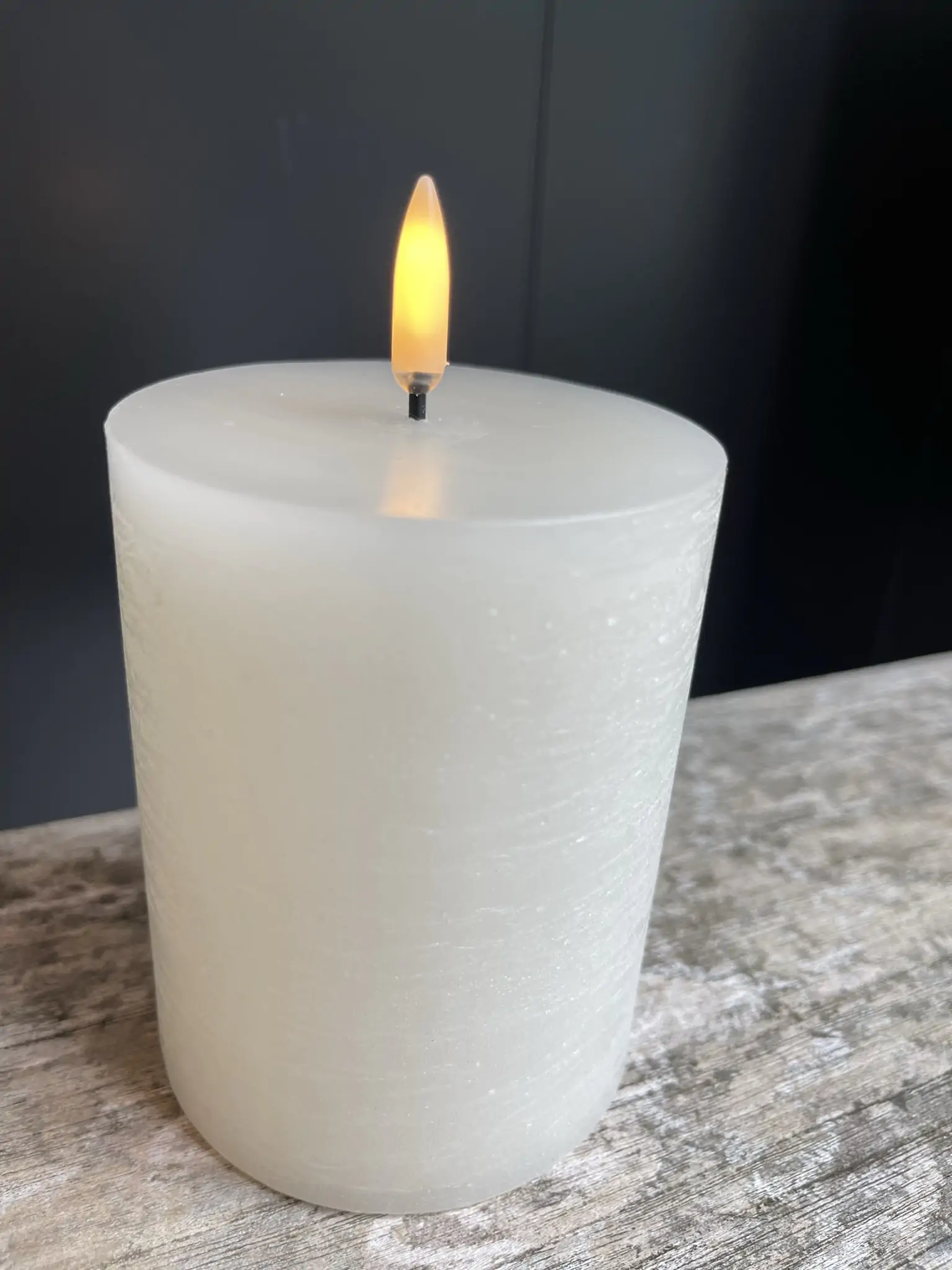 Rustieke led kaars small vanilla