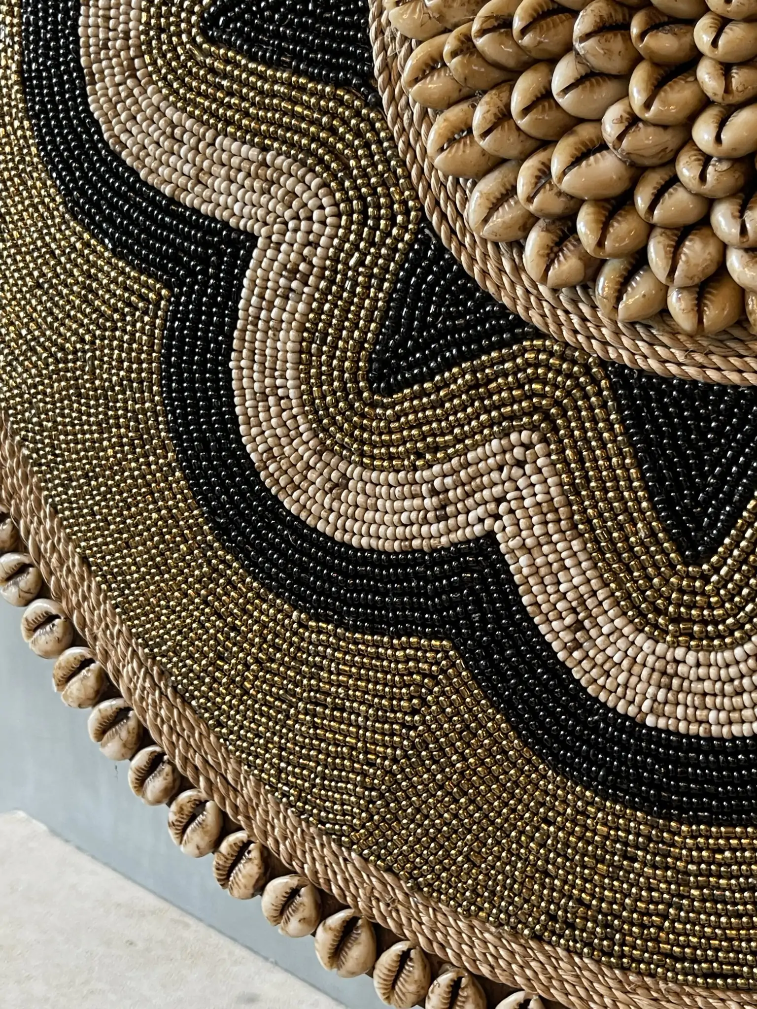 Ornament flower black/gold - Afbeelding 3