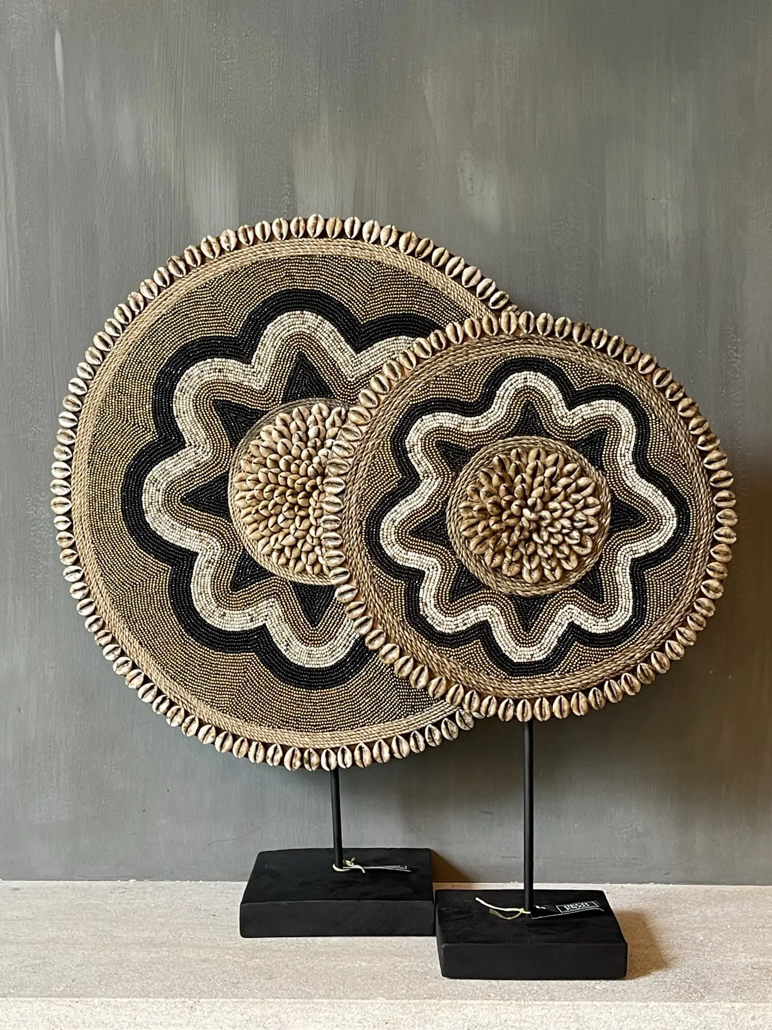 Ornament flower black/gold - Afbeelding 2