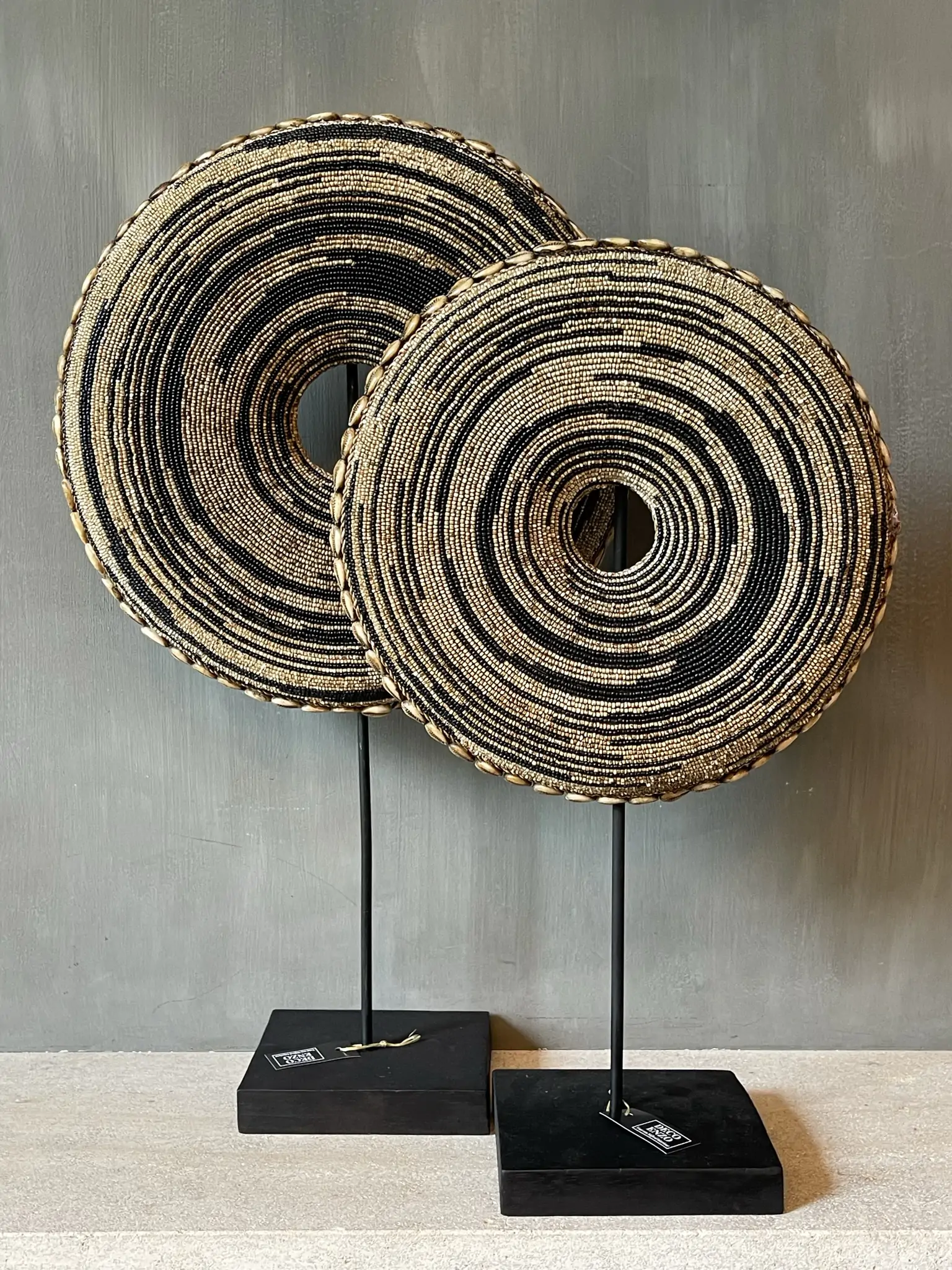 Ornament donut black/beige - Afbeelding 2