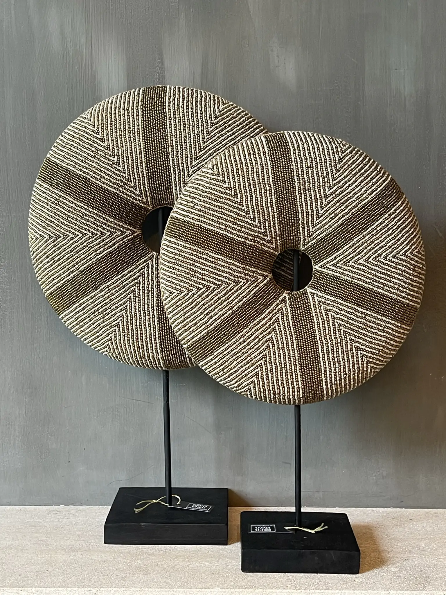 Ornament donut stripe gold - Afbeelding 2