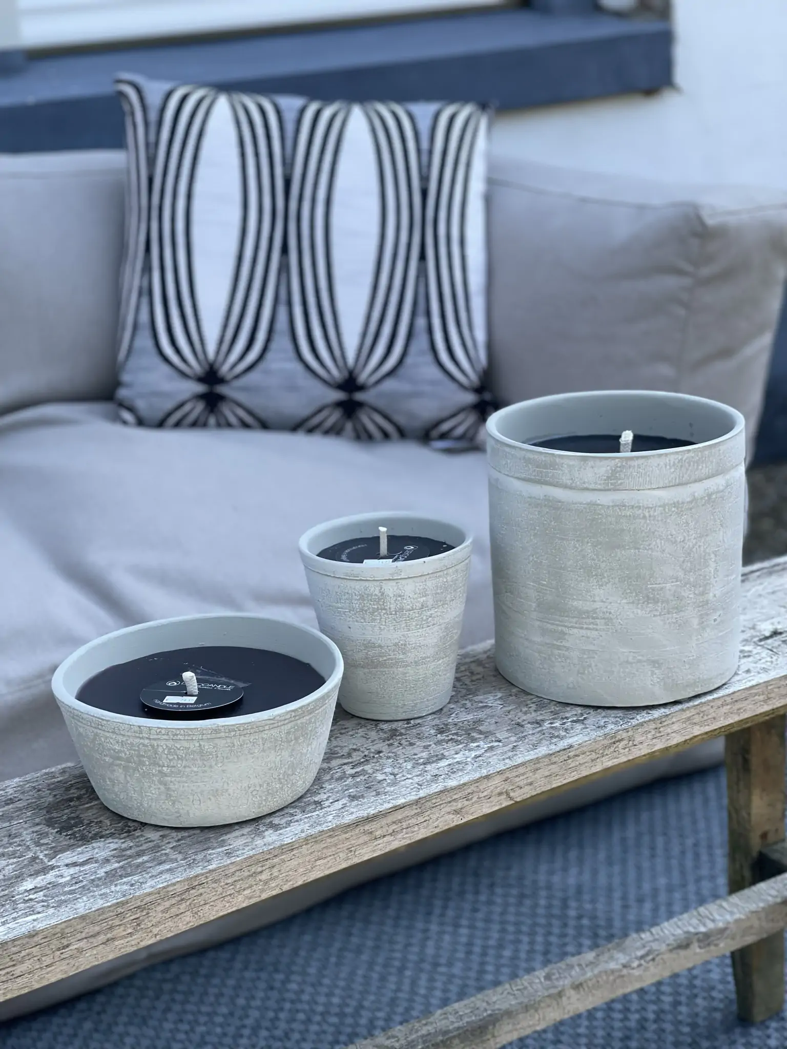 Grey age terracotta candle - Afbeelding 3