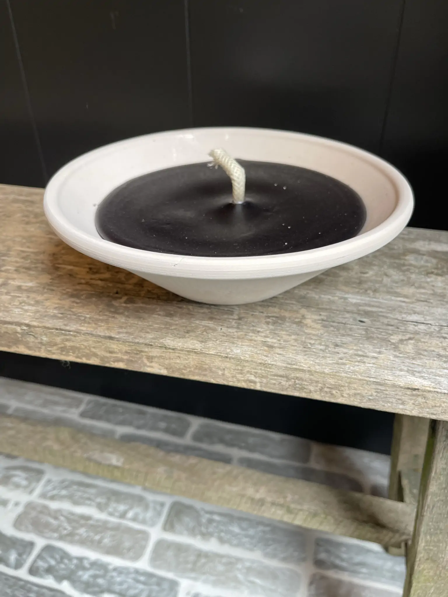 Terracotta schaal wit