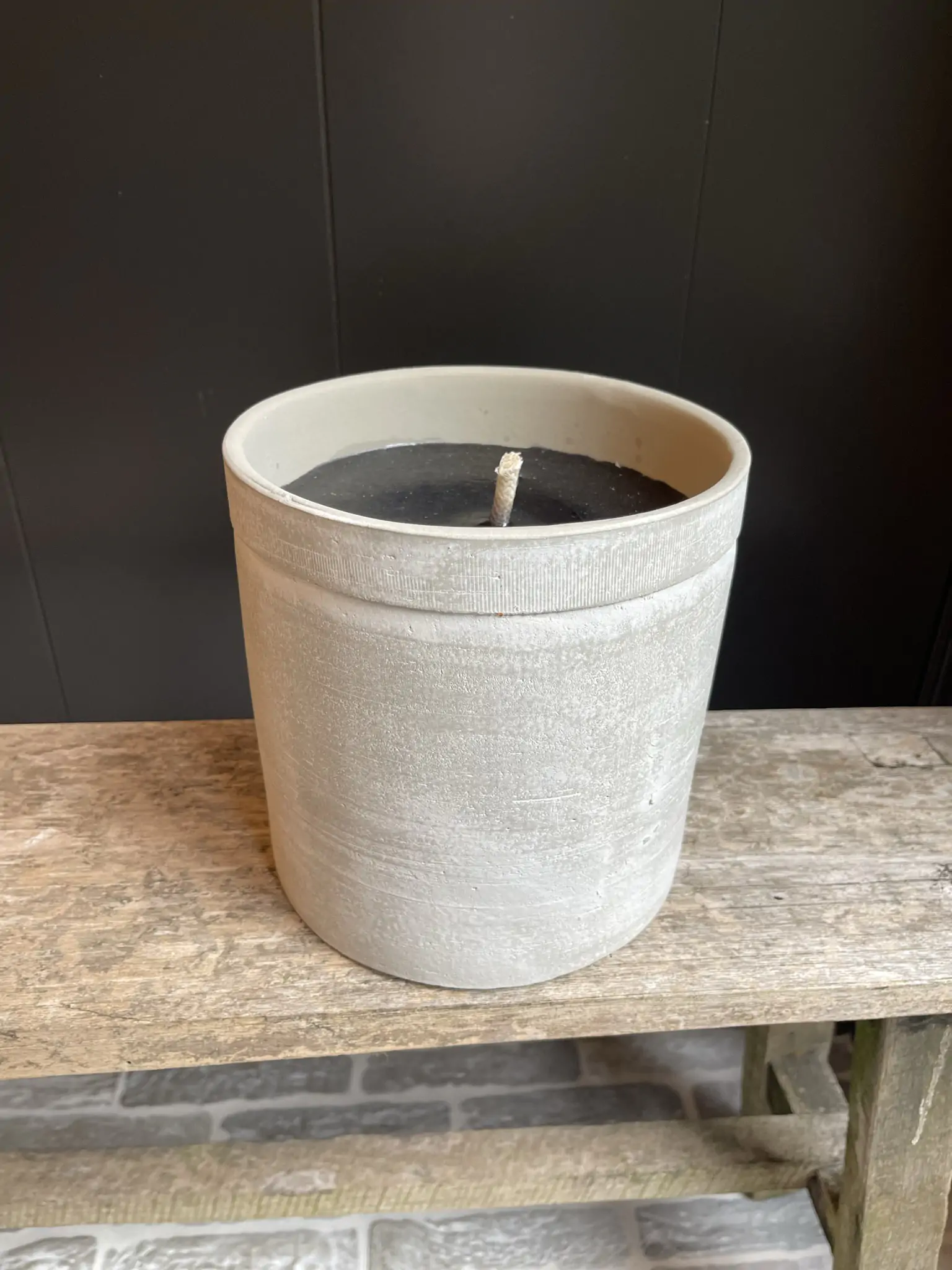 Grey age terracotta candle - Afbeelding 2