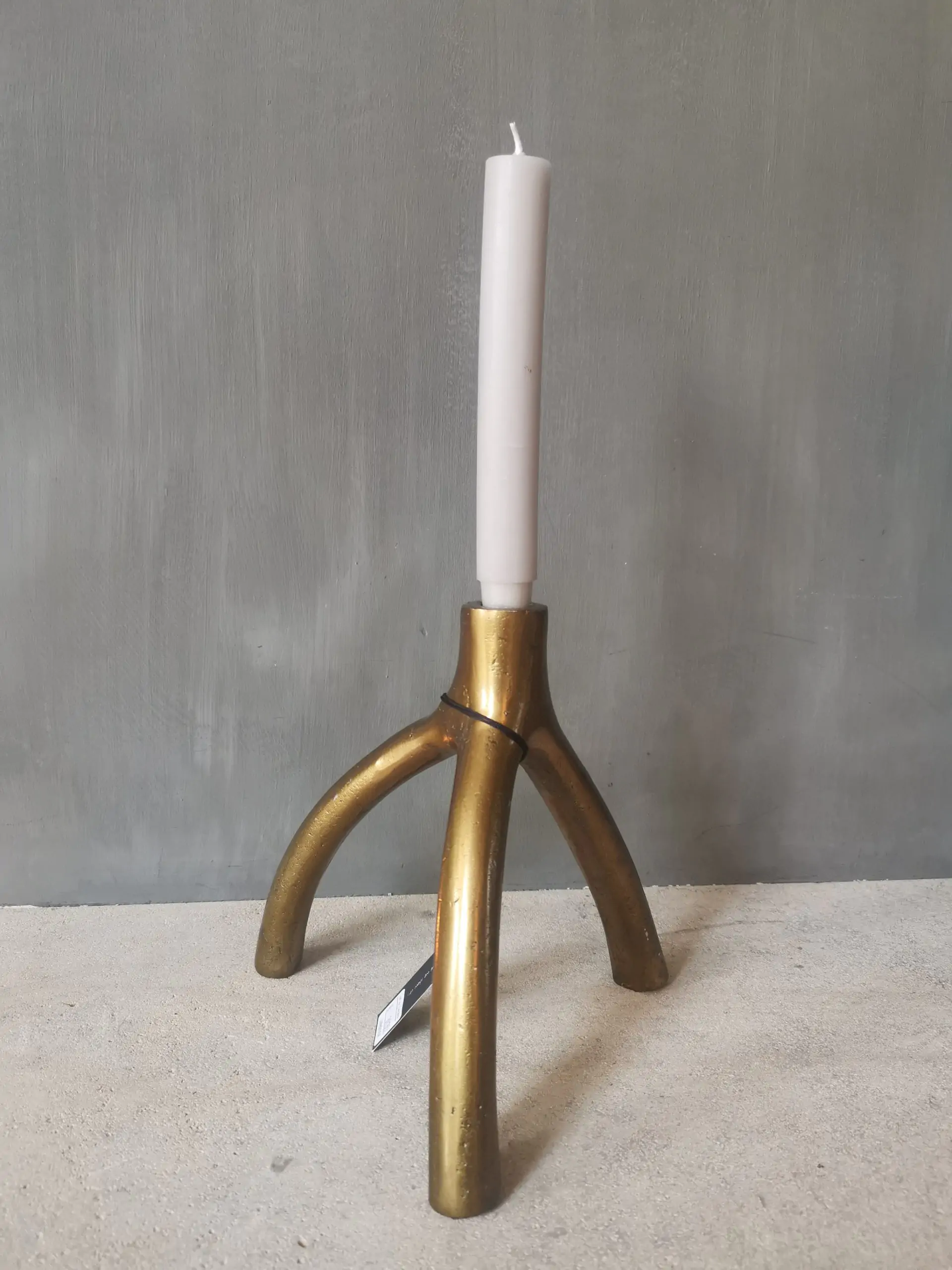 Kandelaar Tripot Antique Gold L - Afbeelding 2