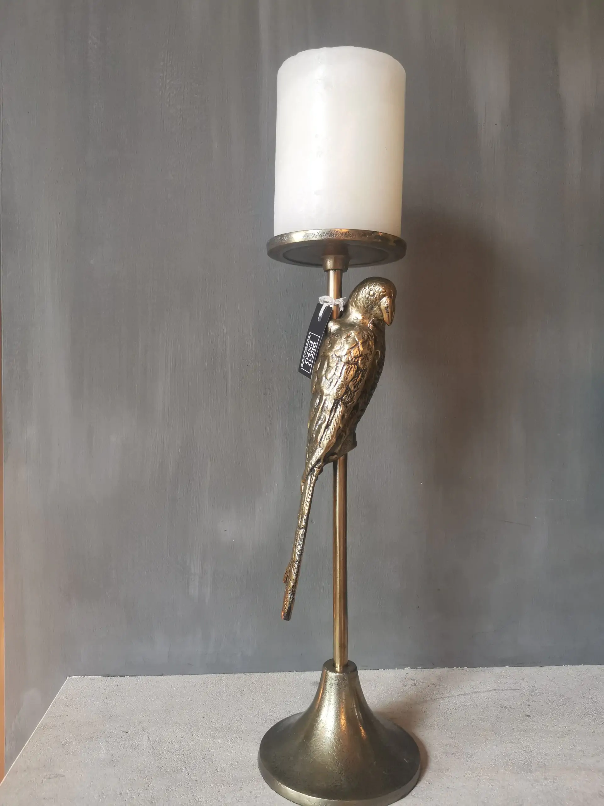 Kandelaar Bird Antique gold
