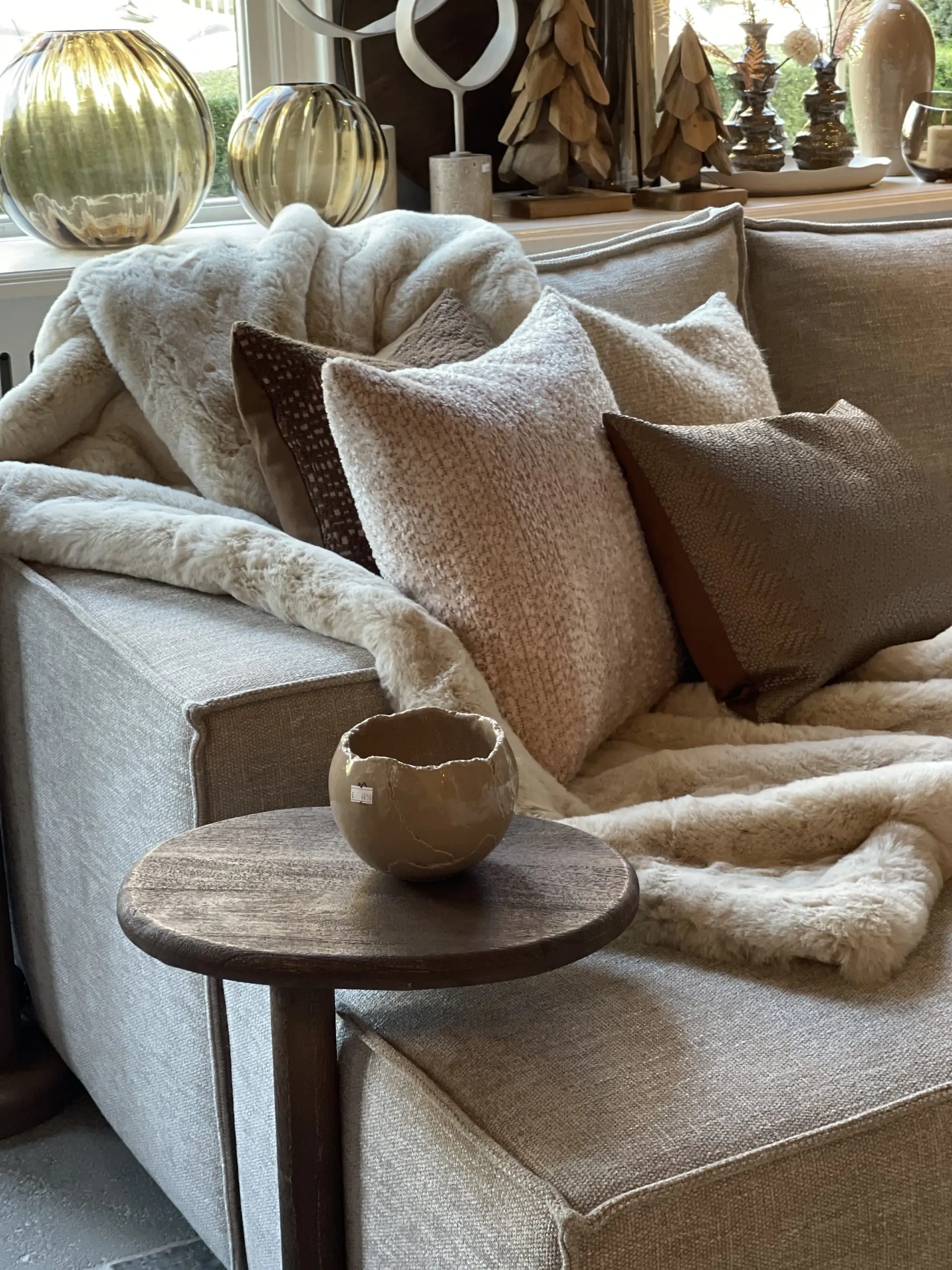 Bondplaid beige 170x140